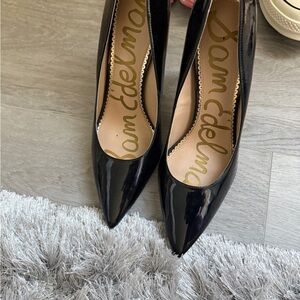 Sam Edelman Glossy Black Heels
